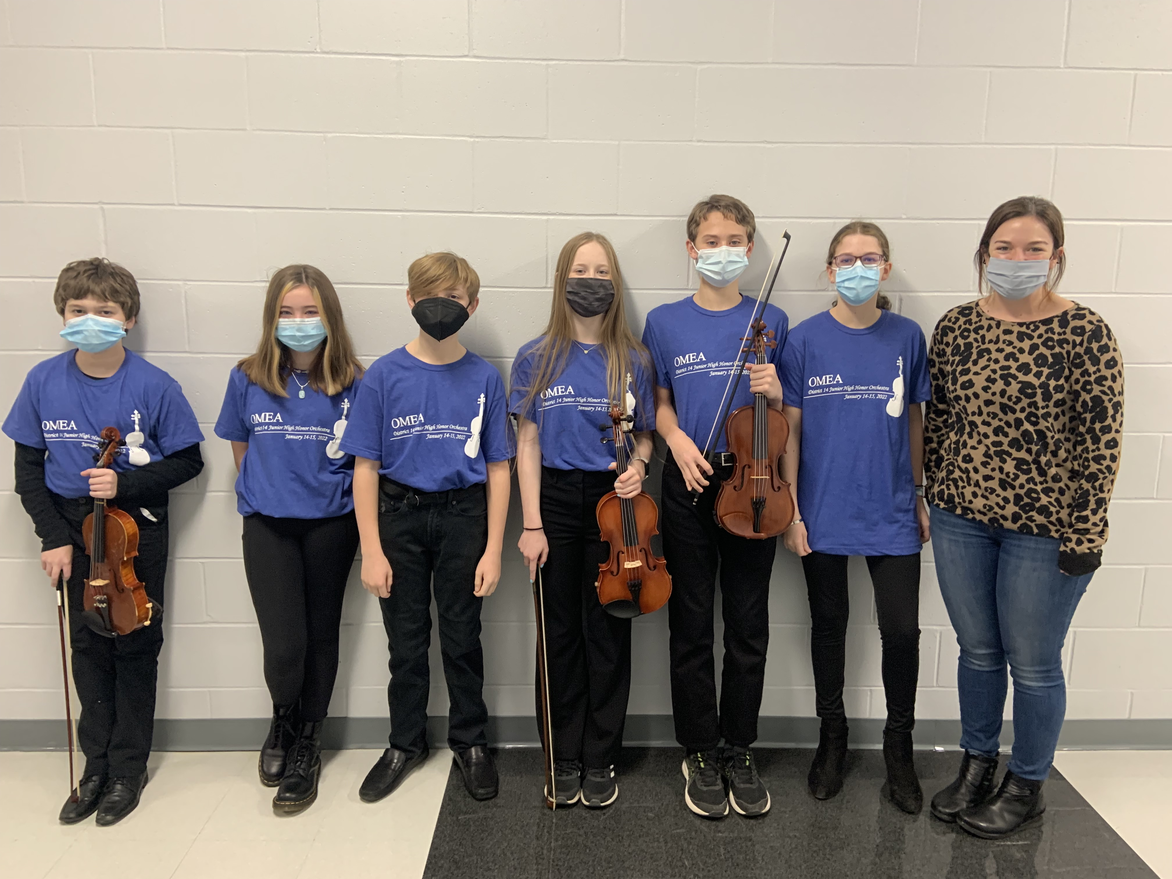 MJHS Orchestra Students Selected for OMEA District 14 Junior High Honors Orchestra