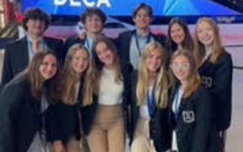 Students at DECA competition