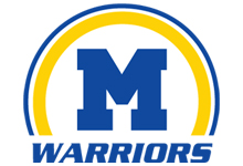 M Warriors Half Circle Logo