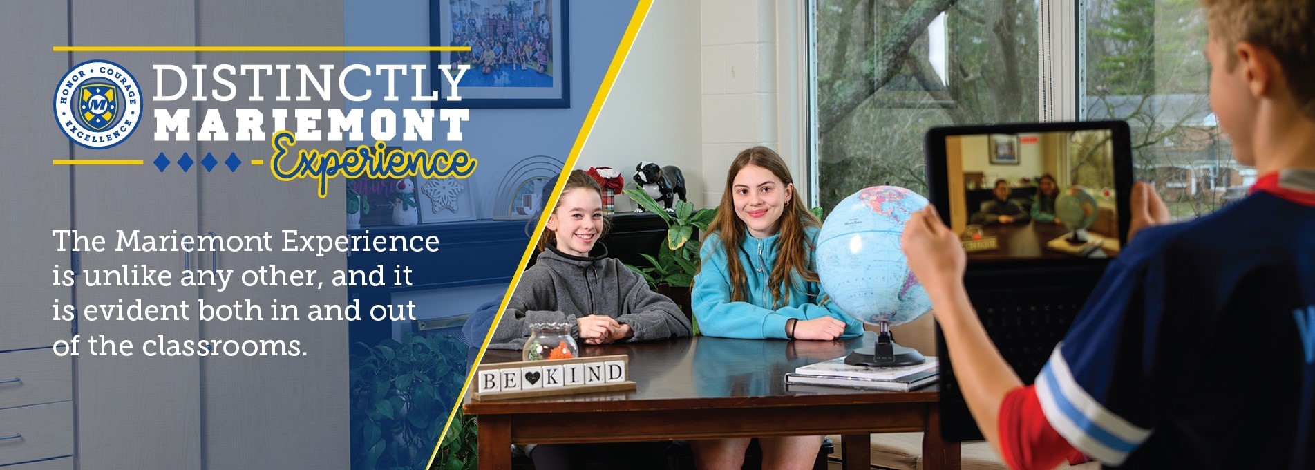 Distinctly Mariemont: Experience - The Mariemont Experience is unlike any other, and it is evident both in and out of the classrooms - students smiling on news broadcast