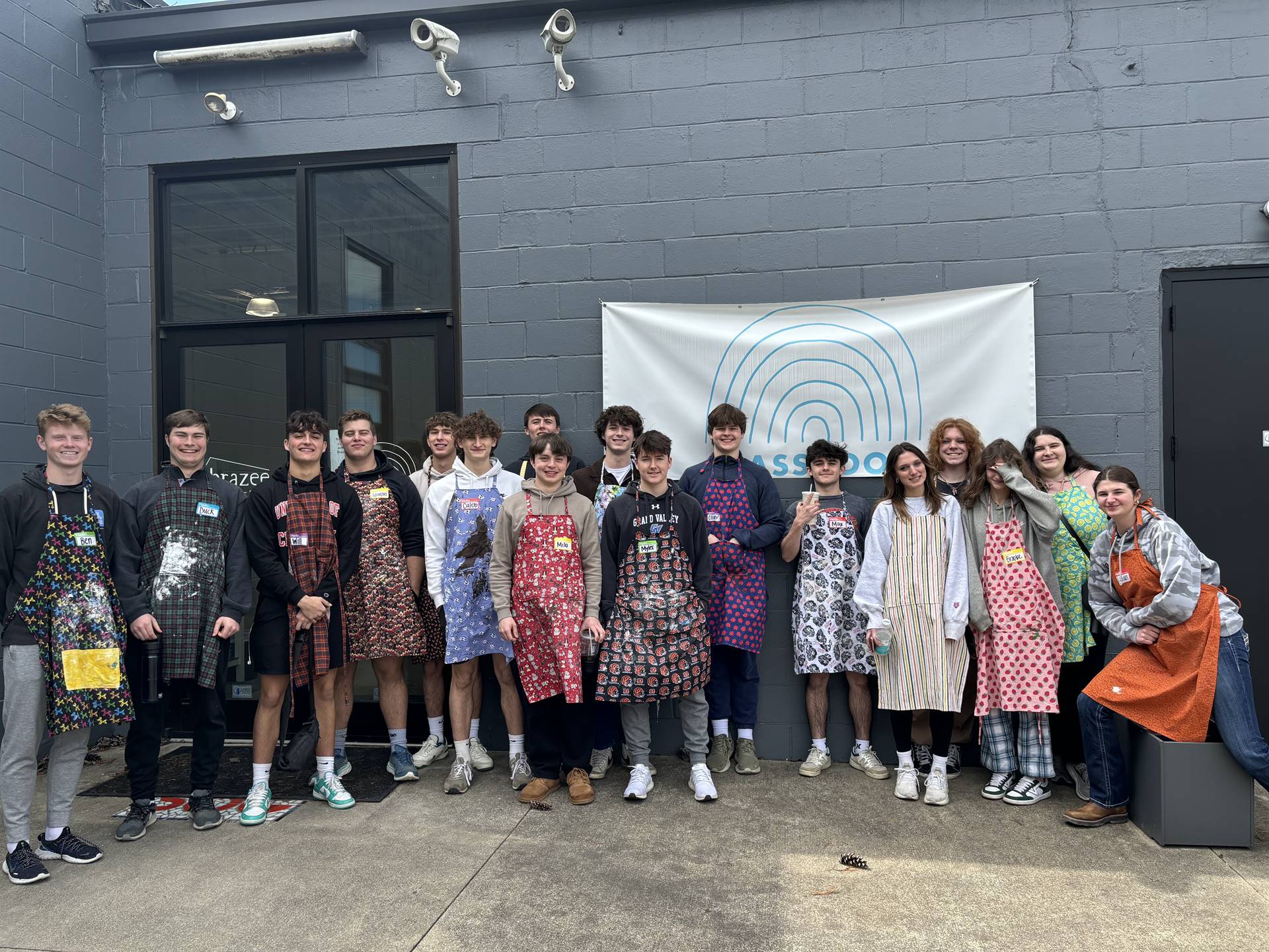 High School Art Students 