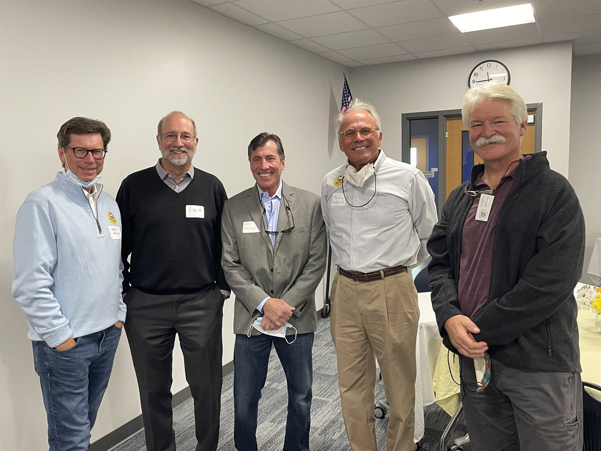 Men at Distinguished Alumni luncheon