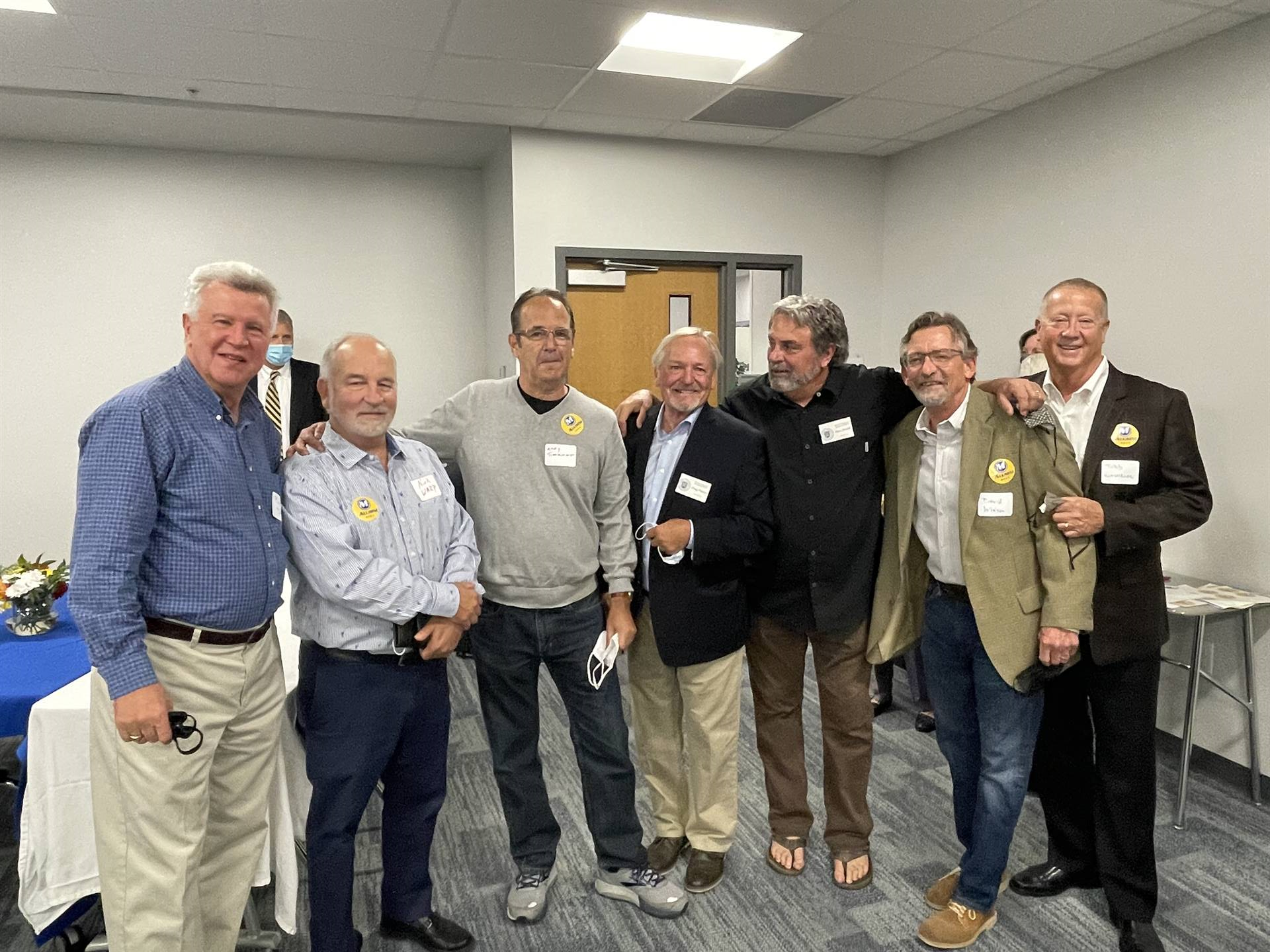 Men at Distinguished Alumni luncheon