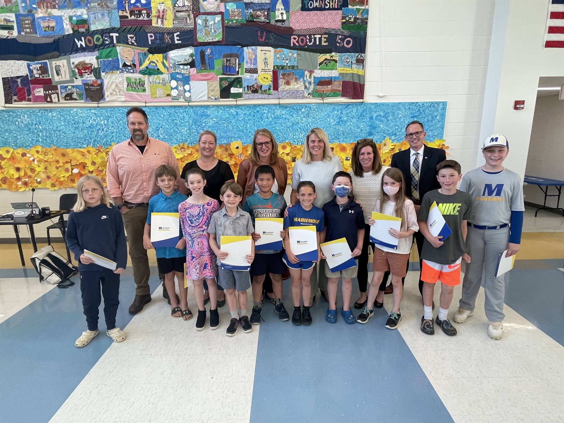Student recognitions with the Board of Education