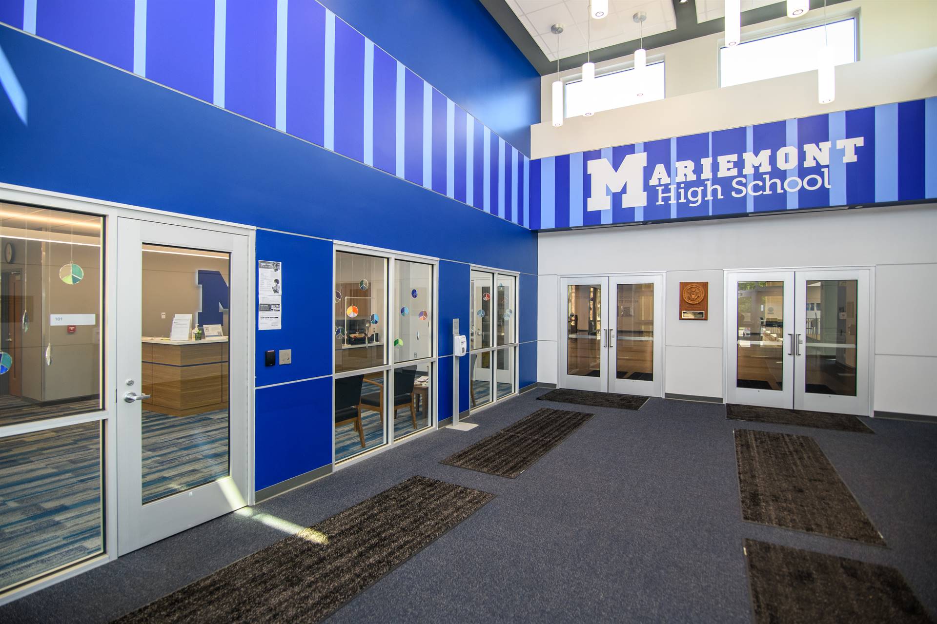 Mariemont High School entryway/vestibule