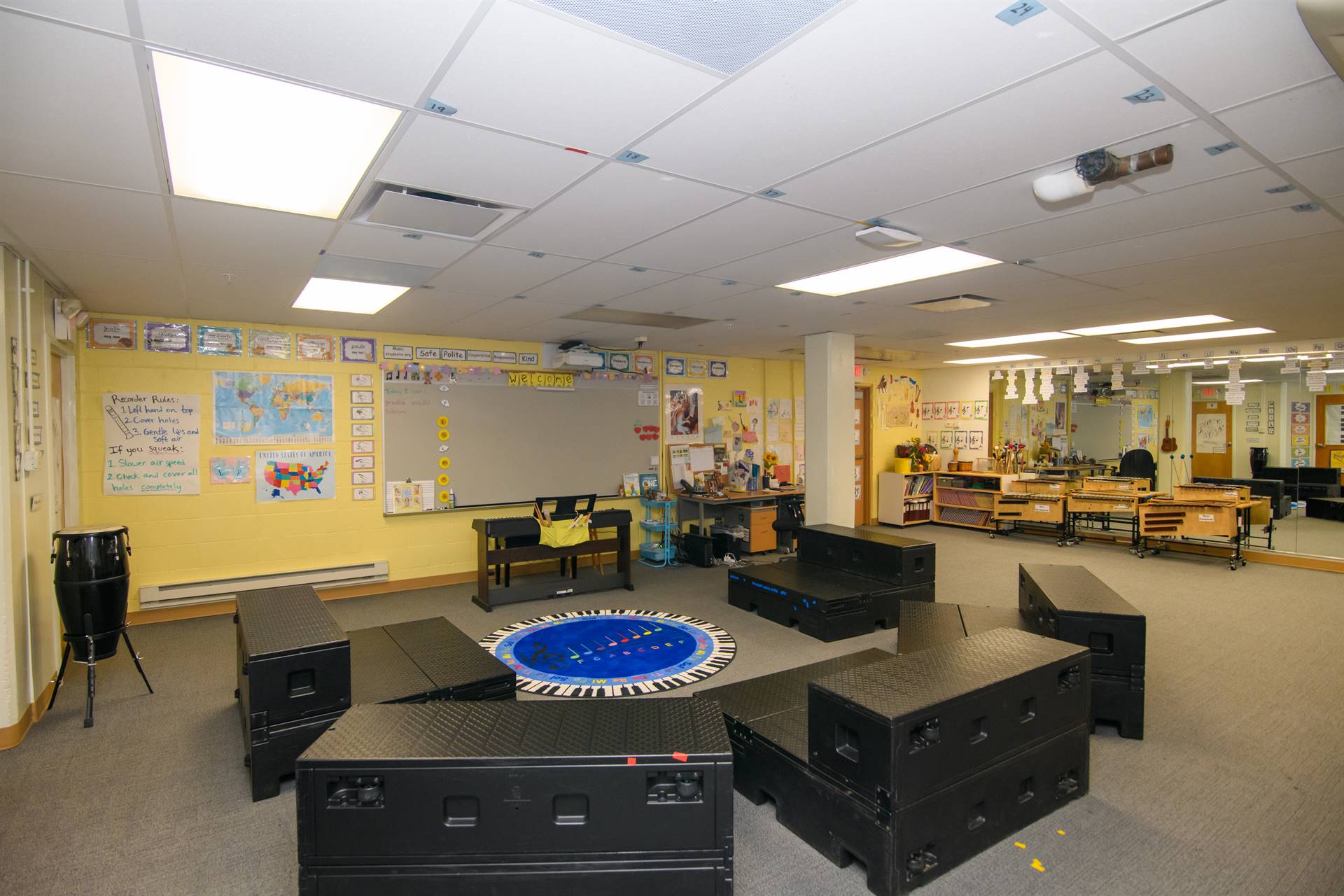 Terrace Park Elementary School music classroom