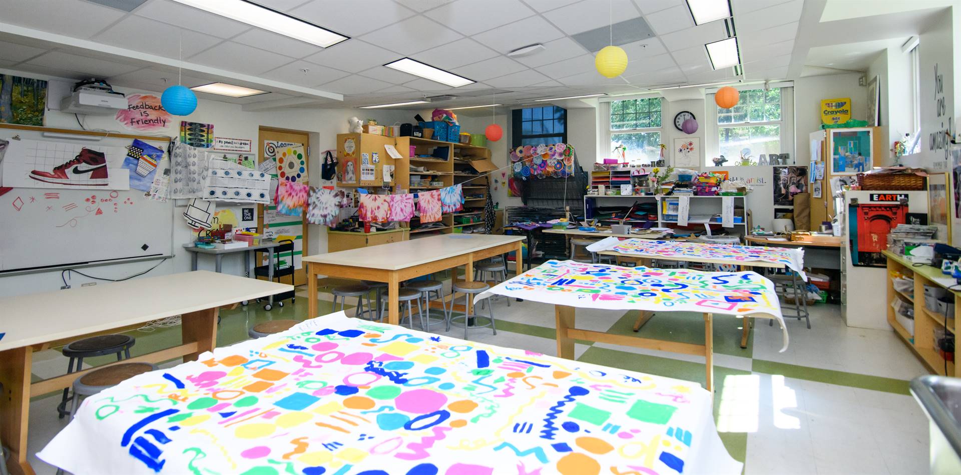 Terrace Park Elementary School art classroom